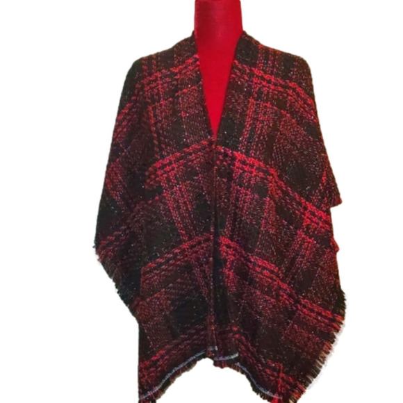 𝅺Wool Tweed Cape NWOT - Picture 1 of 6